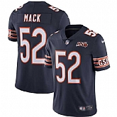 Nike Bears 52 Khalil Mack Navy NFL 100th Season Vapor Untouchable Limited Jersey,baseball caps,new era cap wholesale,wholesale hats